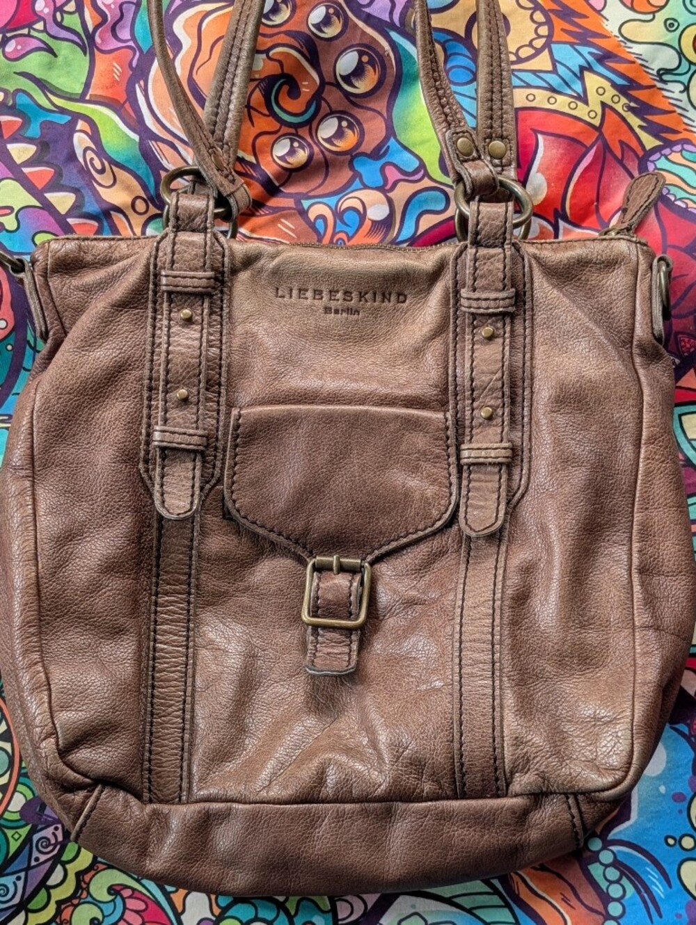 Liebeskind Berlin Women's Leather Brown Bag Premium Quality Purse Handbag Tote